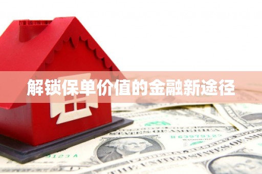 陆川解锁保单价值的金融新途径