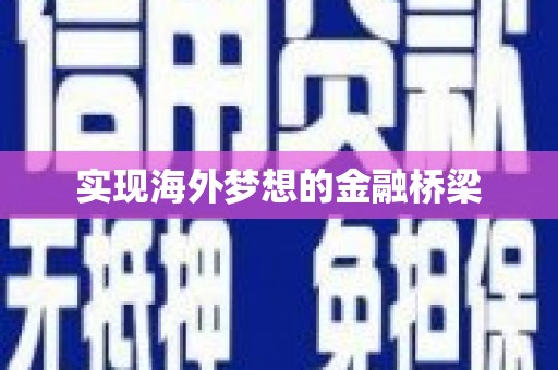 陆川实现海外梦想的金融桥梁