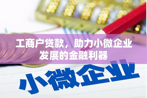 陆川工商户贷款，助力小微企业发展的金融利器