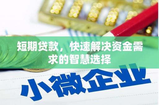 陆川短期贷款，快速解决资金需求的智慧选择