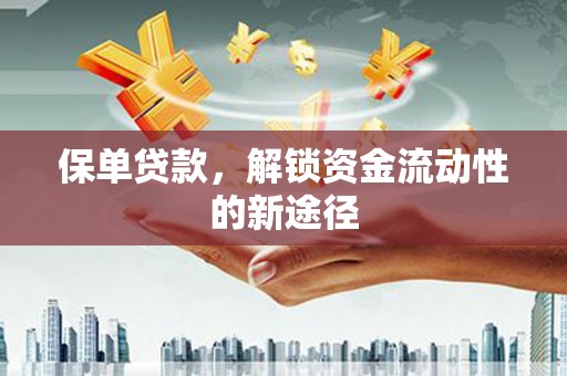 陆川保单贷款，解锁资金流动性的新途径