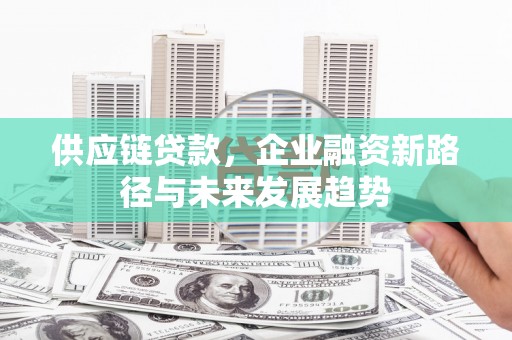 陆川供应链贷款，企业融资新路径与未来发展趋势