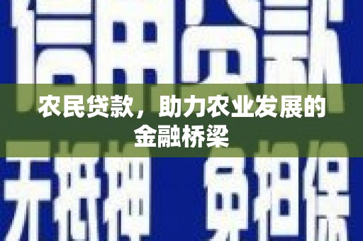陆川农民贷款，助力农业发展的金融桥梁