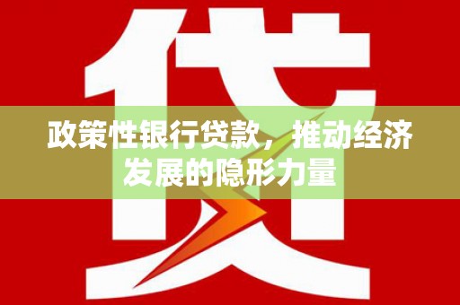 陆川政策性银行贷款，推动经济发展的隐形力量