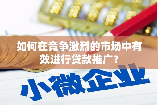 陆川如何在竞争激烈的市场中有效进行贷款推广？