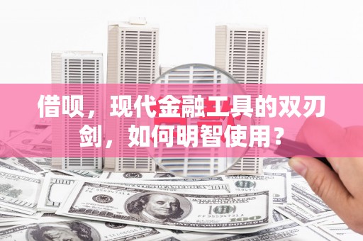 陆川借呗，现代金融工具的双刃剑，如何明智使用？