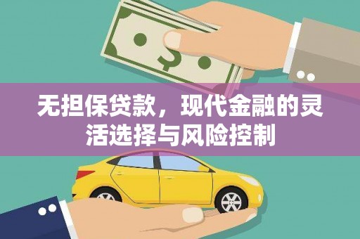 陆川无担保贷款，现代金融的灵活选择与风险控制