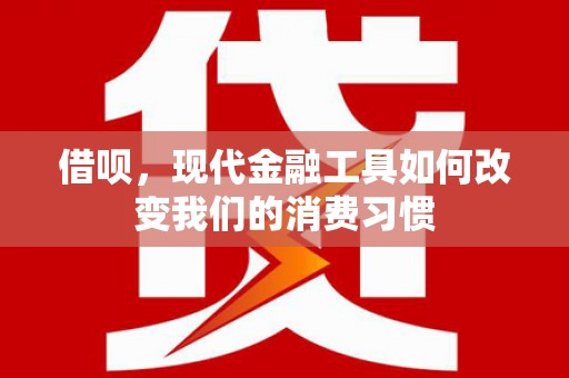 陆川借呗，现代金融工具如何改变我们的消费习惯
