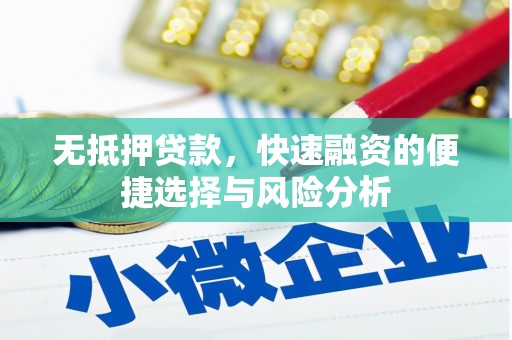 陆川无抵押贷款，快速融资的便捷选择与风险分析