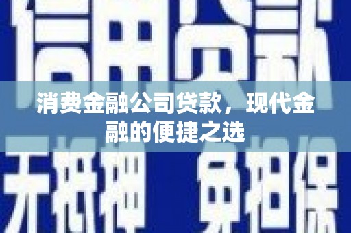 陆川消费金融公司贷款，现代金融的便捷之选