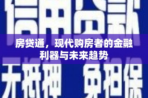 陆川房贷通，现代购房者的金融利器与未来趋势