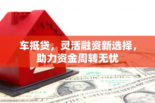 陆川车抵贷，灵活融资新选择，助力资金周转无忧