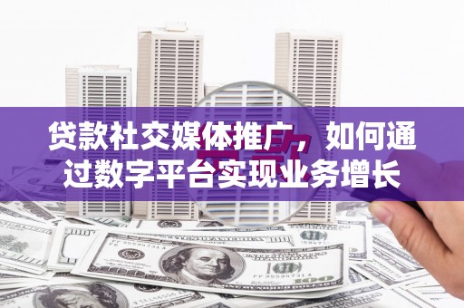 陆川贷款社交媒体推广，如何通过数字平台实现业务增长