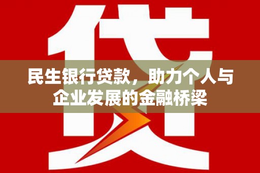 陆川民生银行贷款，助力个人与企业发展的金融桥梁