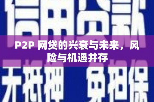 陆川P2P 网贷的兴衰与未来，风险与机遇并存