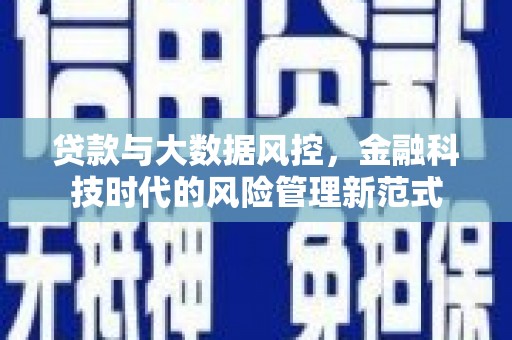 陆川贷款与大数据风控，金融科技时代的风险管理新范式