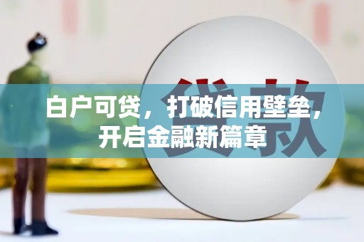 陆川白户可贷，打破信用壁垒，开启金融新篇章
