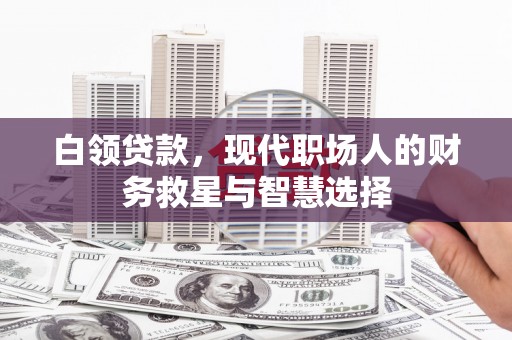 陆川白领贷款，现代职场人的财务救星与智慧选择