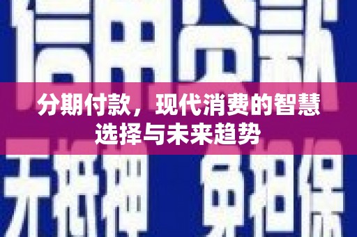 陆川分期付款，现代消费的智慧选择与未来趋势
