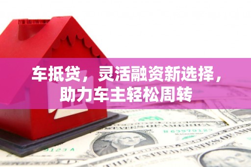 陆川车抵贷，灵活融资新选择，助力车主轻松周转