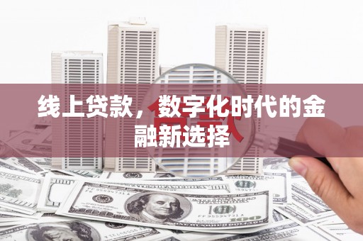 陆川线上贷款，数字化时代的金融新选择