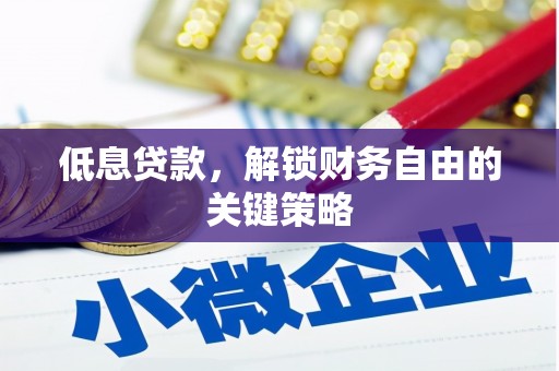 陆川低息贷款，解锁财务自由的关键策略