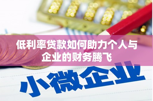 陆川低利率贷款如何助力个人与企业的财务腾飞