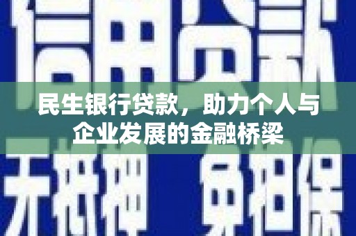 陆川民生银行贷款，助力个人与企业发展的金融桥梁