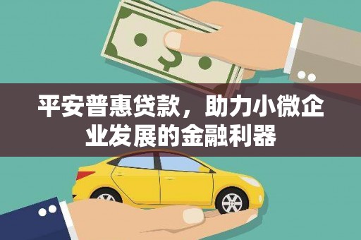 陆川平安普惠贷款，助力小微企业发展的金融利器