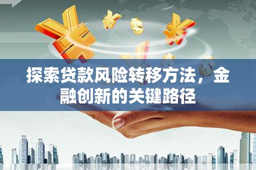 陆川探索贷款风险转移方法，金融创新的关键路径
