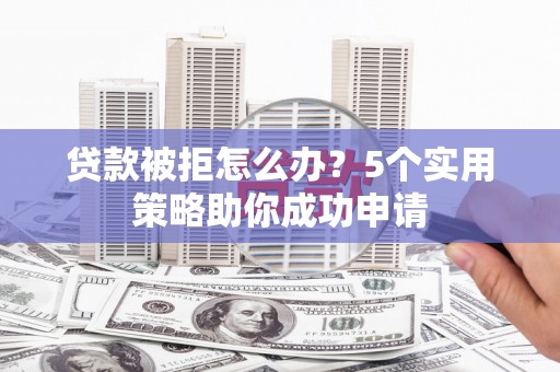 陆川贷款被拒怎么办？5个实用策略助你成功申请