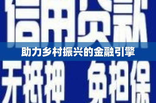 陆川助力乡村振兴的金融引擎