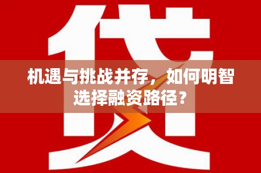 陆川机遇与挑战并存，如何明智选择融资路径？