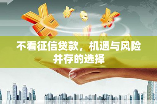 陆川不看征信贷款，机遇与风险并存的选择